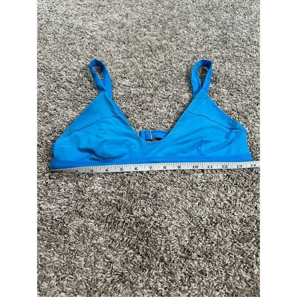 Tavik Swimwear Coco Scoop Neck Bikini Swim Top Blue Cage Strappy S Beach Summer - Picture 6 of 10